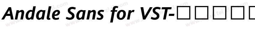 Andale Sans for VST字体转换